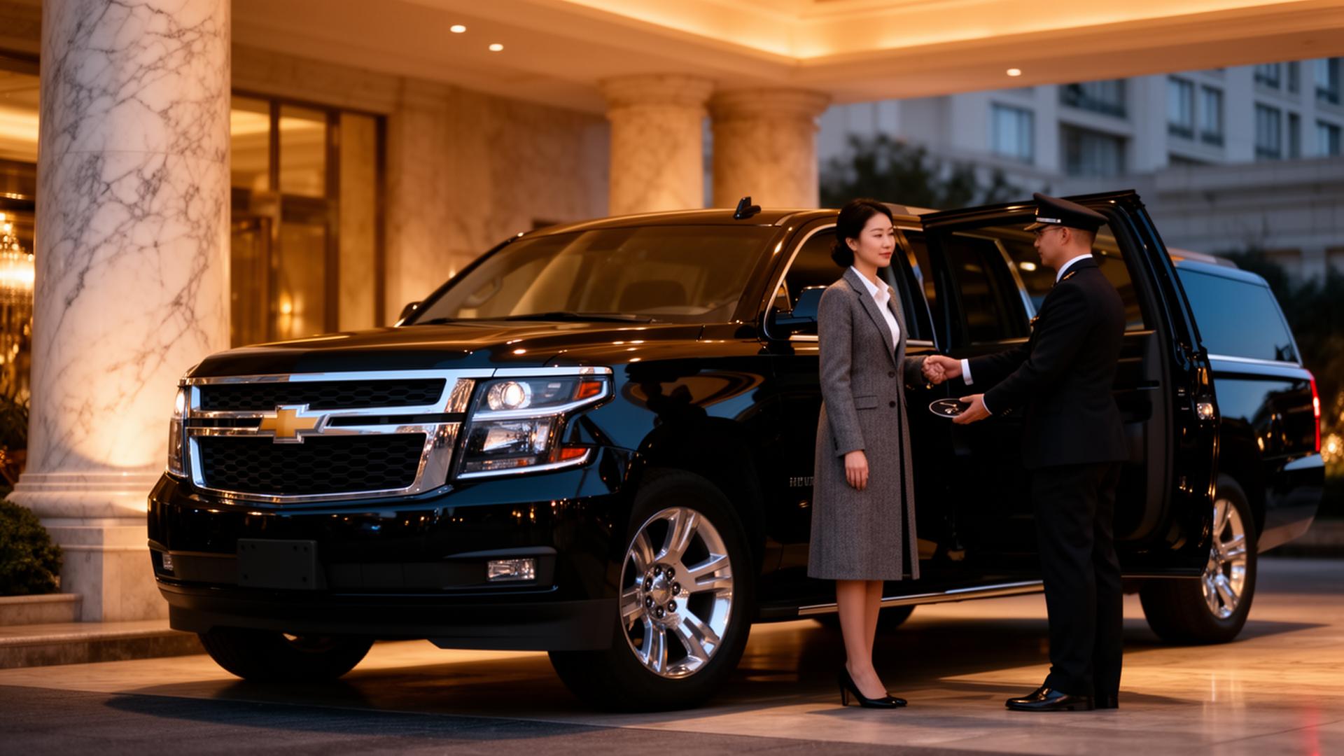 Executive hotel arrival